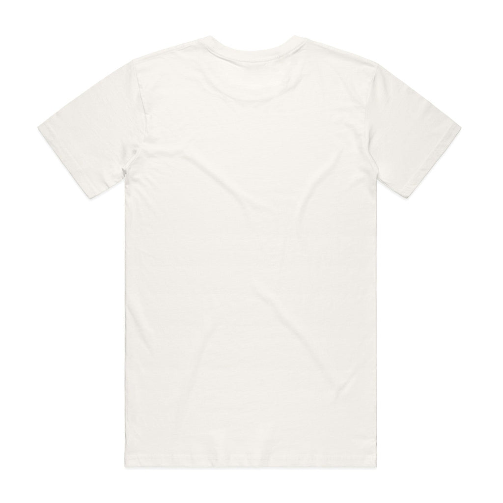 Men's Staple Organic Tee Shirt | Arena Custom Blanks - Arena Prints - Back - Natural - White