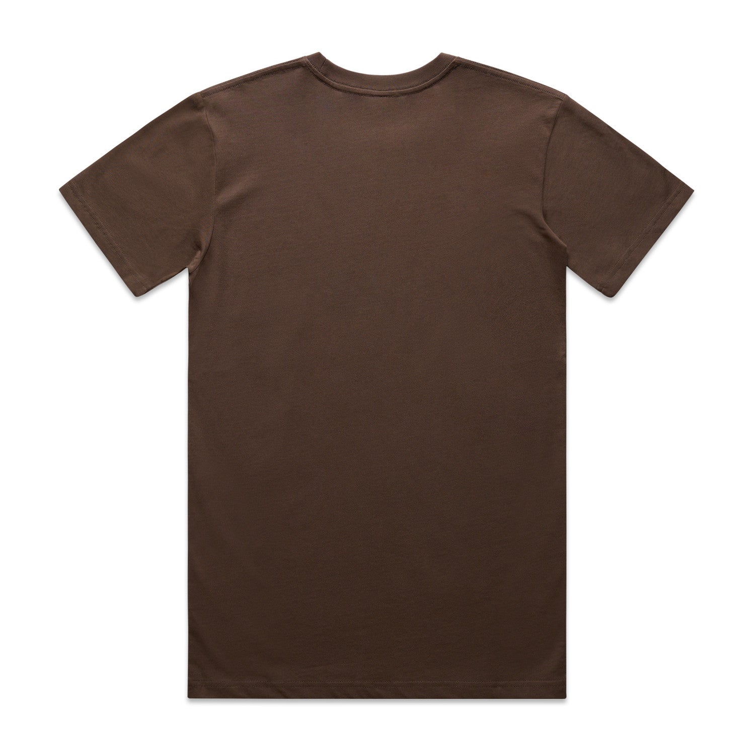 Men's Staple Organic Tee Shirt | Arena Custom Blanks - Arena Prints - Back - Walnut - Brown