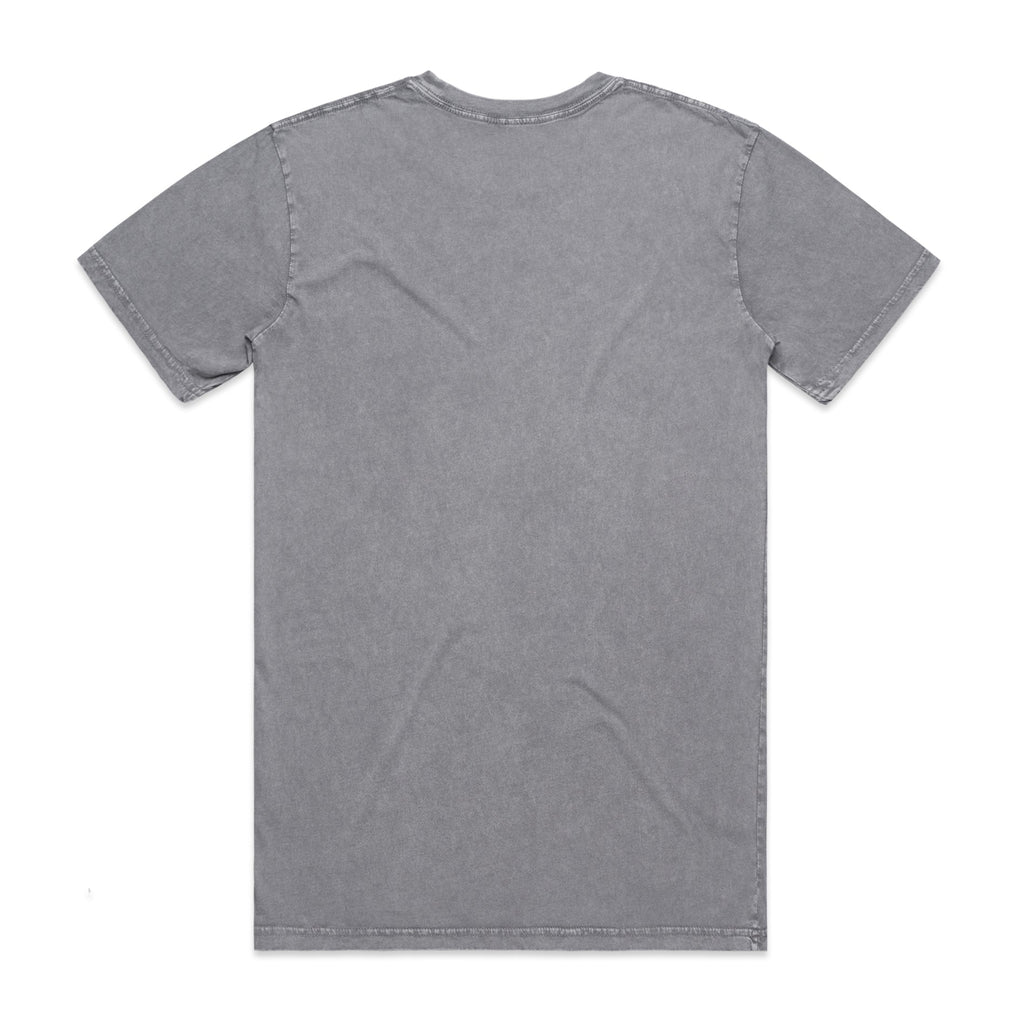 Men's  Staple Stone Wash Tee |  Arena Custom Blanks - Arena Prints - Back - Ash Stone - Grey 