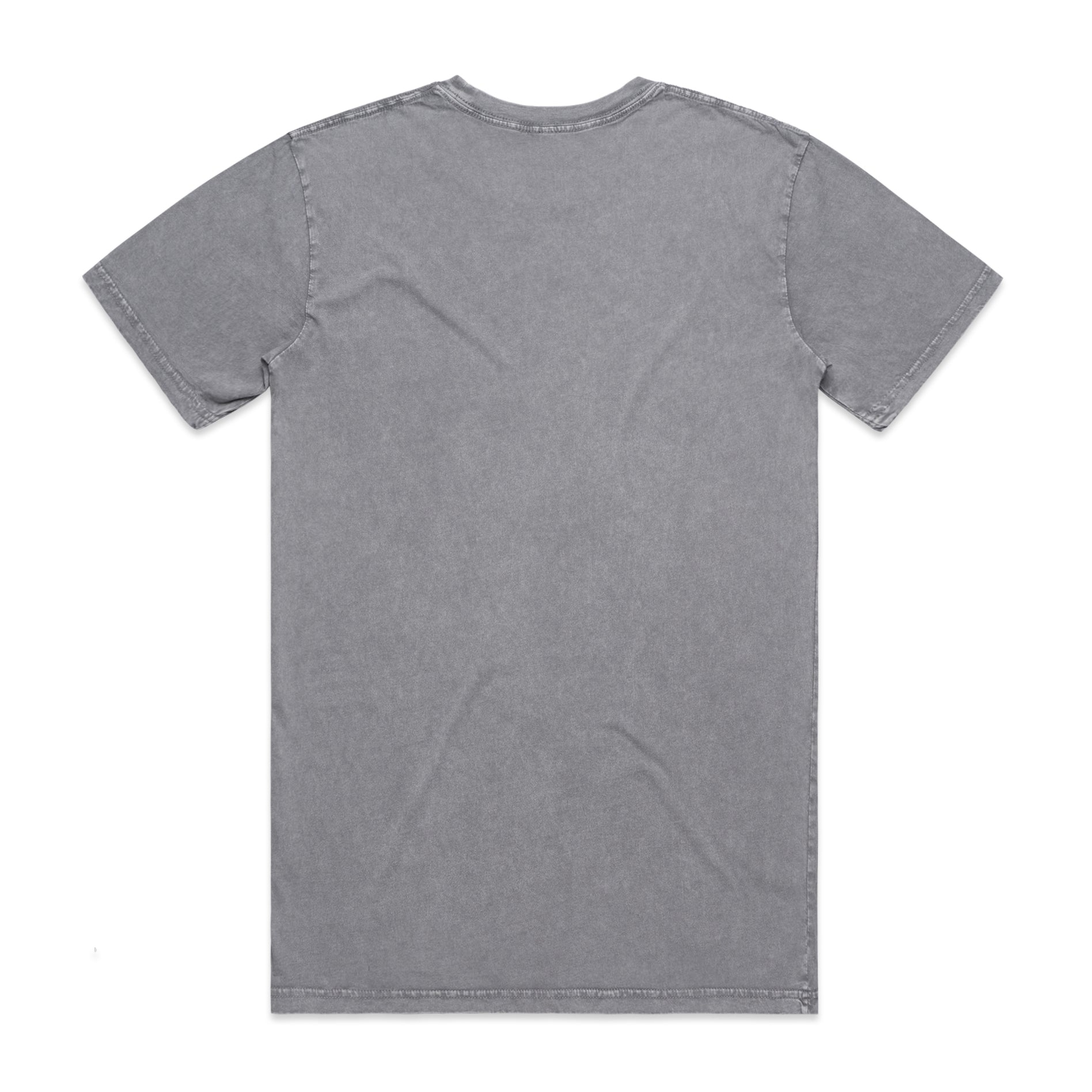 Men's  Staple Stone Wash Tee |  Arena Custom Blanks - Arena Prints - Back - Ash Stone - Grey 