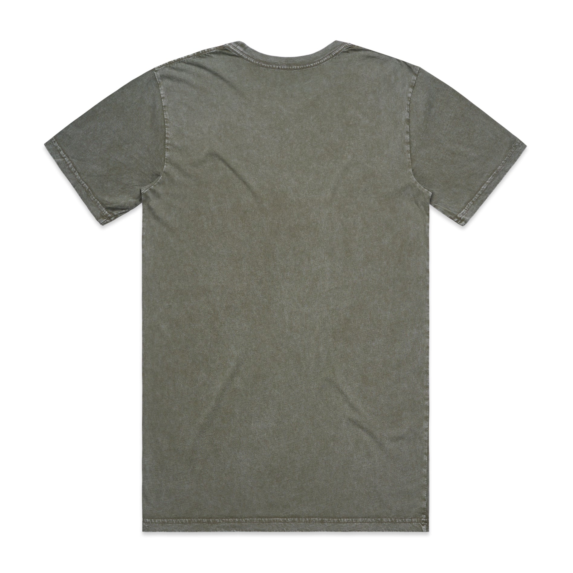 Men's  Staple Stone Wash Tee |  Arena Custom Blanks - Arena Prints - Back - Moss Stone - Green