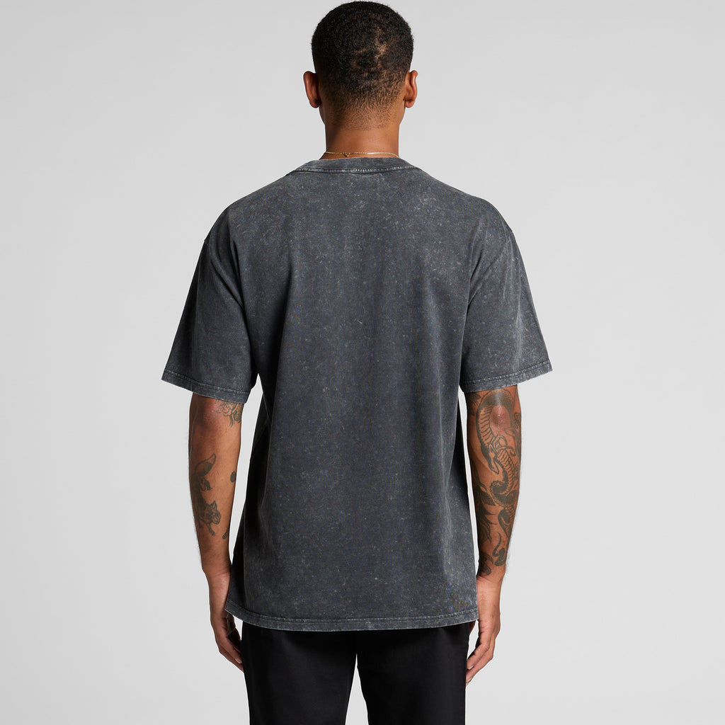 Men's Stone Wash Heavy Tee |  Arena Custom Blanks - Arena Prints - Back