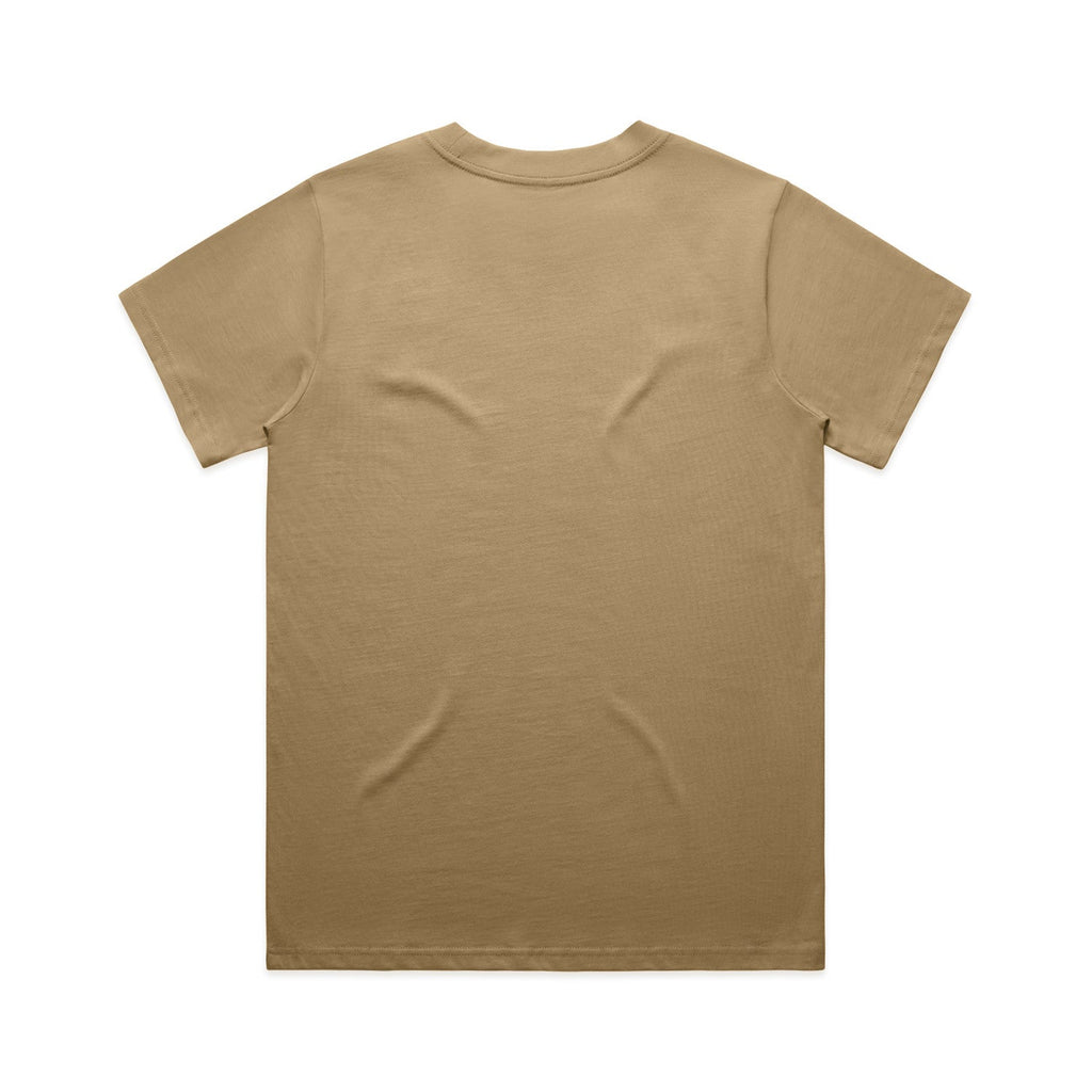 Women’s Classic Tee | Custom Blanks - Arena Prints - Back - Sand - Brown 
