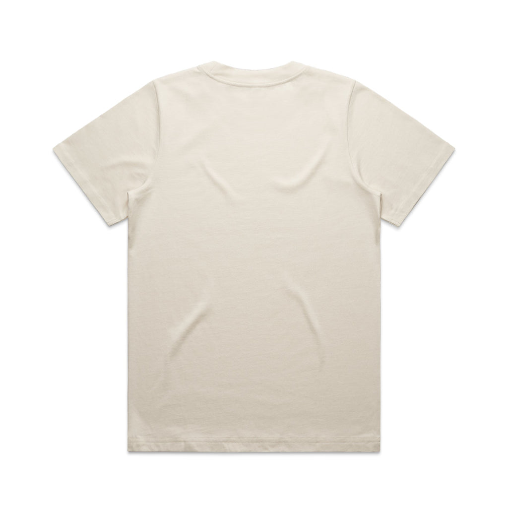 Women's Heavy Tee Shirt | Arena Custom Blanks - Arena Prints - Back - Ecru - Cream