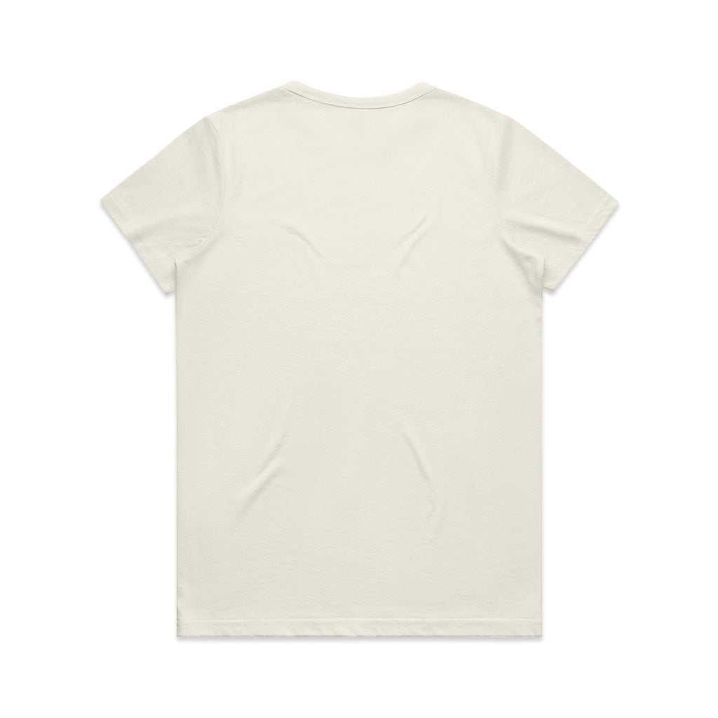 Women's Maple Active Blended Tee | Arena Custom Blank - Arena Prints - Back - Ecru - Cream 
