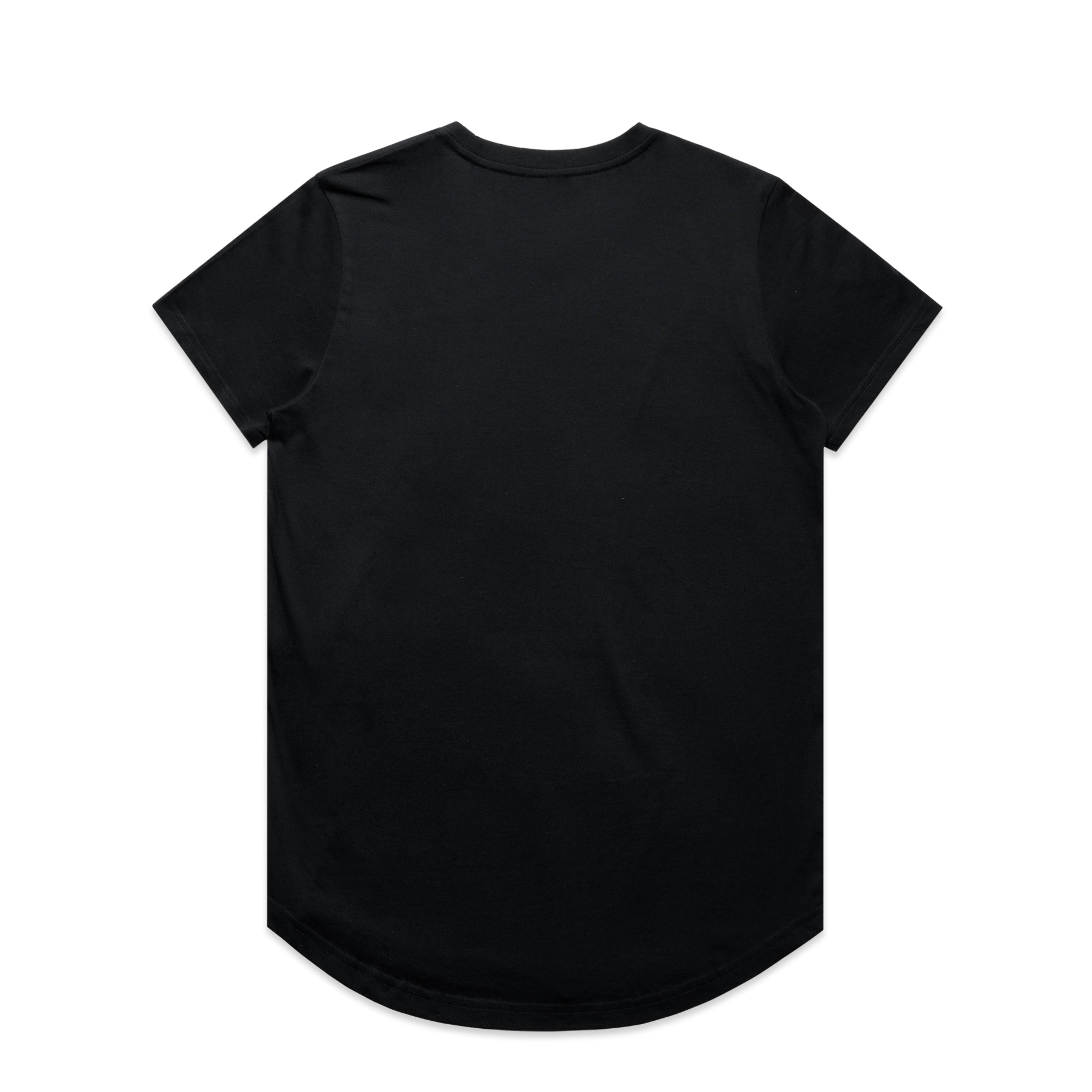 Women's Maple Curve Tee | Arena Custom Blanks - Arena Prints - Back - Black 