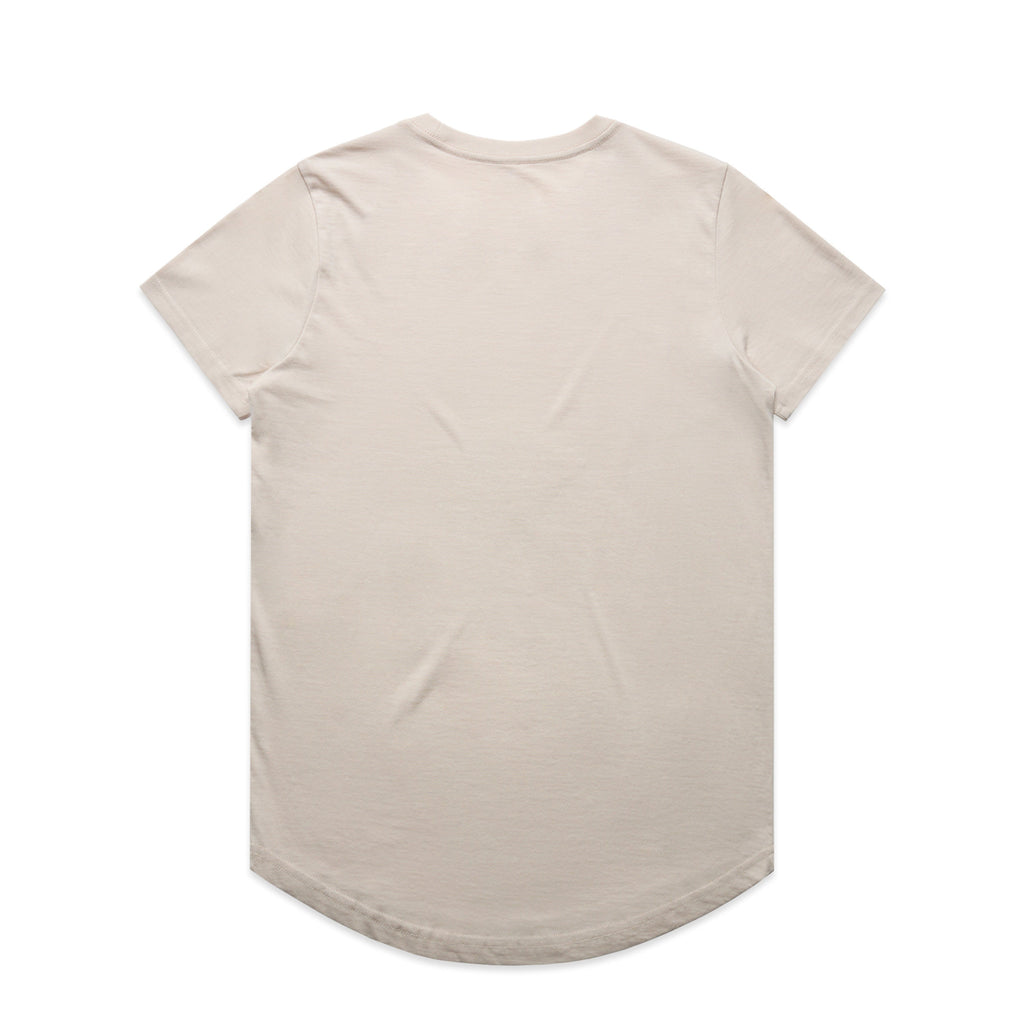 Women's Maple Curve Tee | Arena Custom Blanks - Arena Prints - Back - Bone - Cream