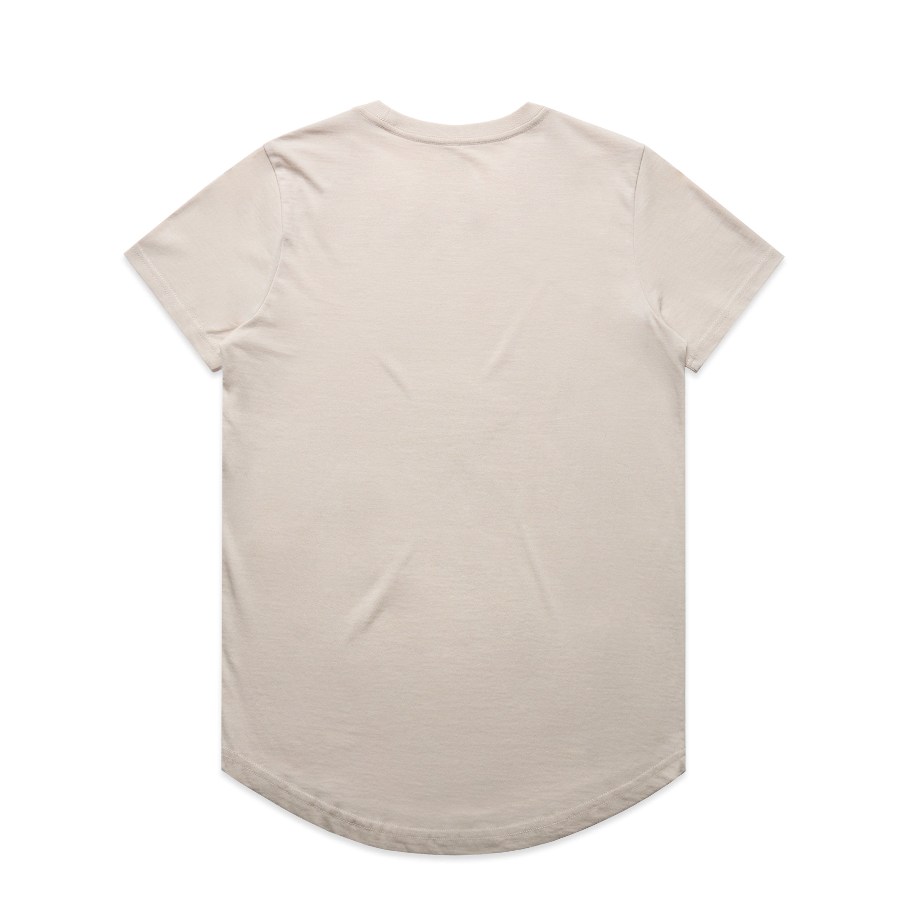 Women's Maple Curve Tee | Arena Custom Blanks - Arena Prints - Back - Bone - Cream