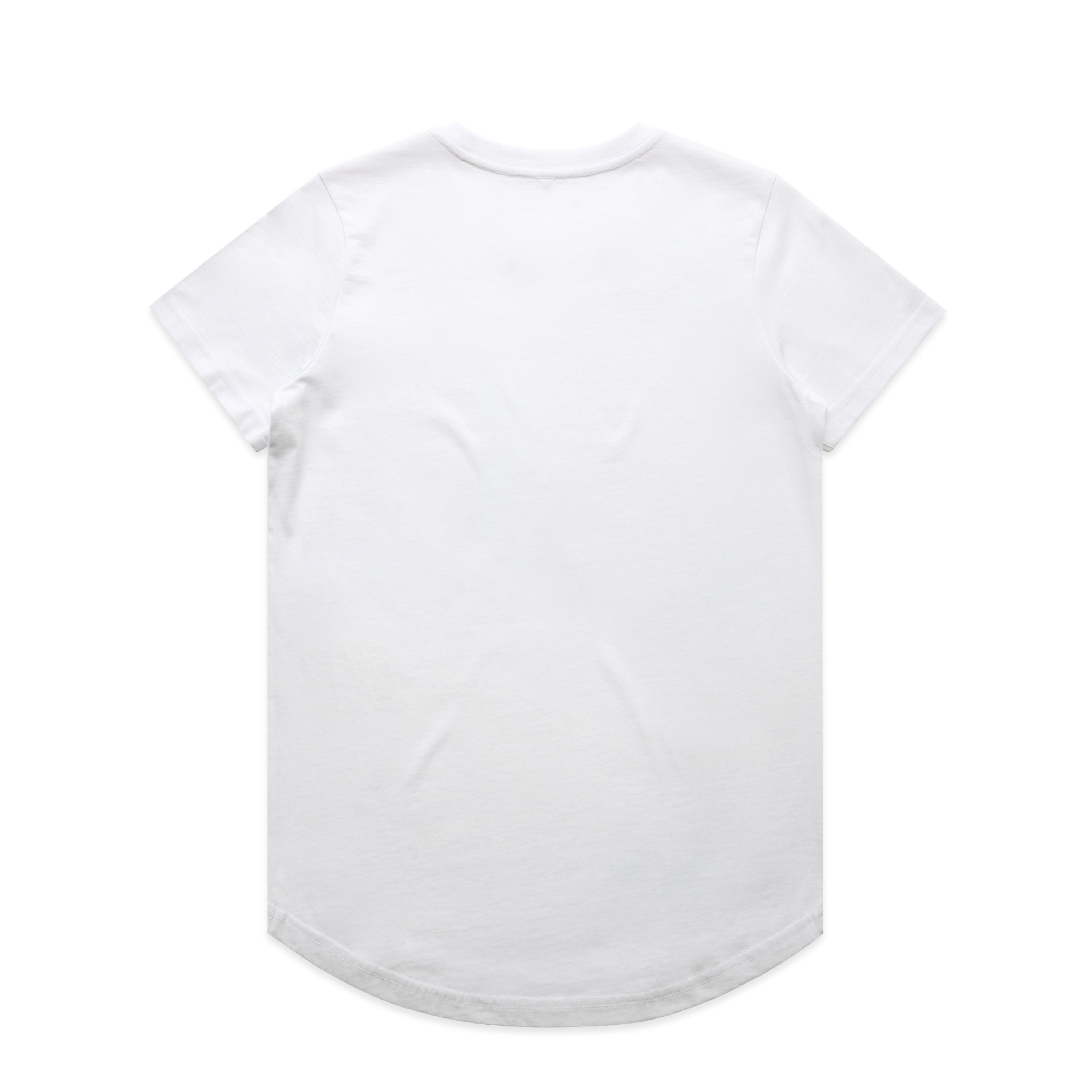 Women's Maple Curve Tee | Arena Custom Blanks - Arena Prints - Back - White