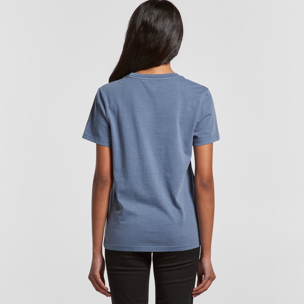 Women's Maple Faded Tee | Arena Custom Blanks - Arena Prints - Modeled Shot - Back