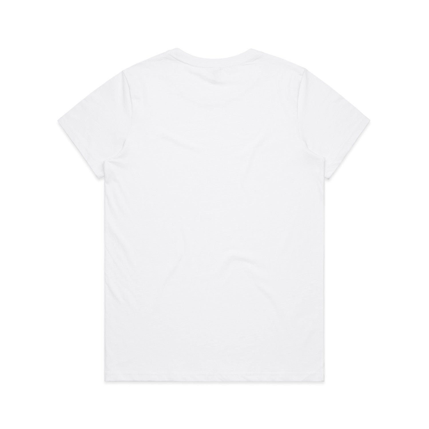 Women's Maple Organic Tee Shirt |Arena Custom Blanks - Arena Prints - Back - White
