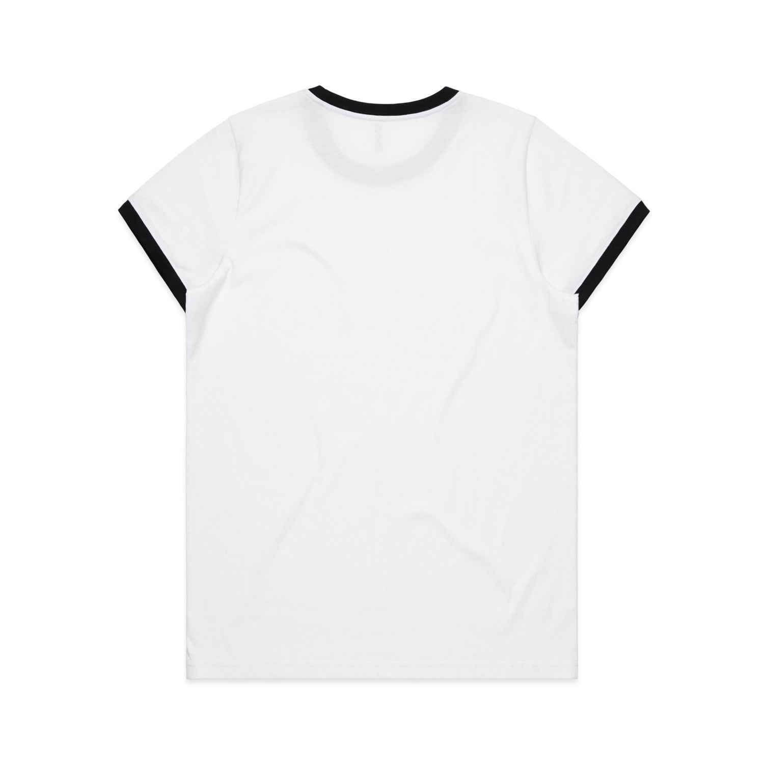 Women's Maple Ringer Tee | Arena Custom Blanks - Arena Prints - Back - Black