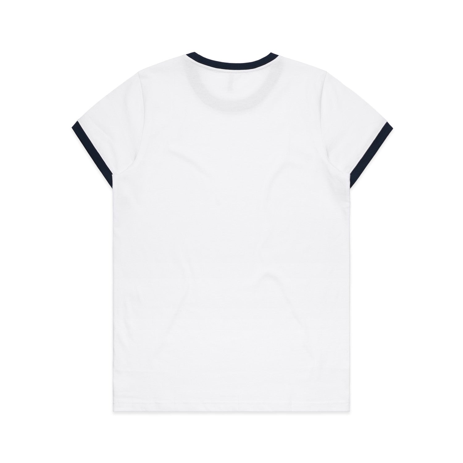 Women's Maple Ringer Tee | Arena Custom Blanks - Arena Prints - Back - Navy