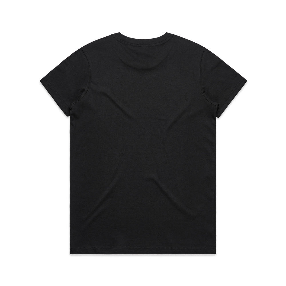 Women's Maple Tee Shirt | Arena Custom Blanks - Arena Prints - Back- Black