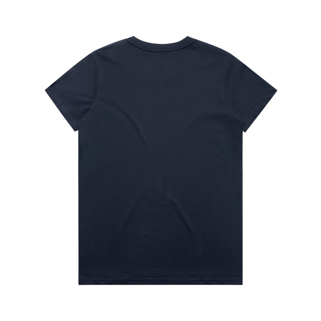 Women's Maple Tee Shirt | Arena Custom Blanks - Arena Prints - Back- Midnight Blue - Blue