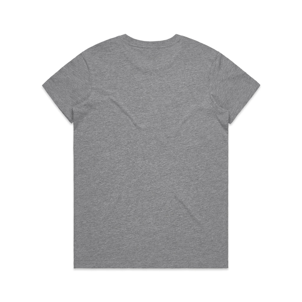 Women's Maple Tee Shirt | Arena Custom Blanks - Arena Prints - Back - Athletic Heather - Grey