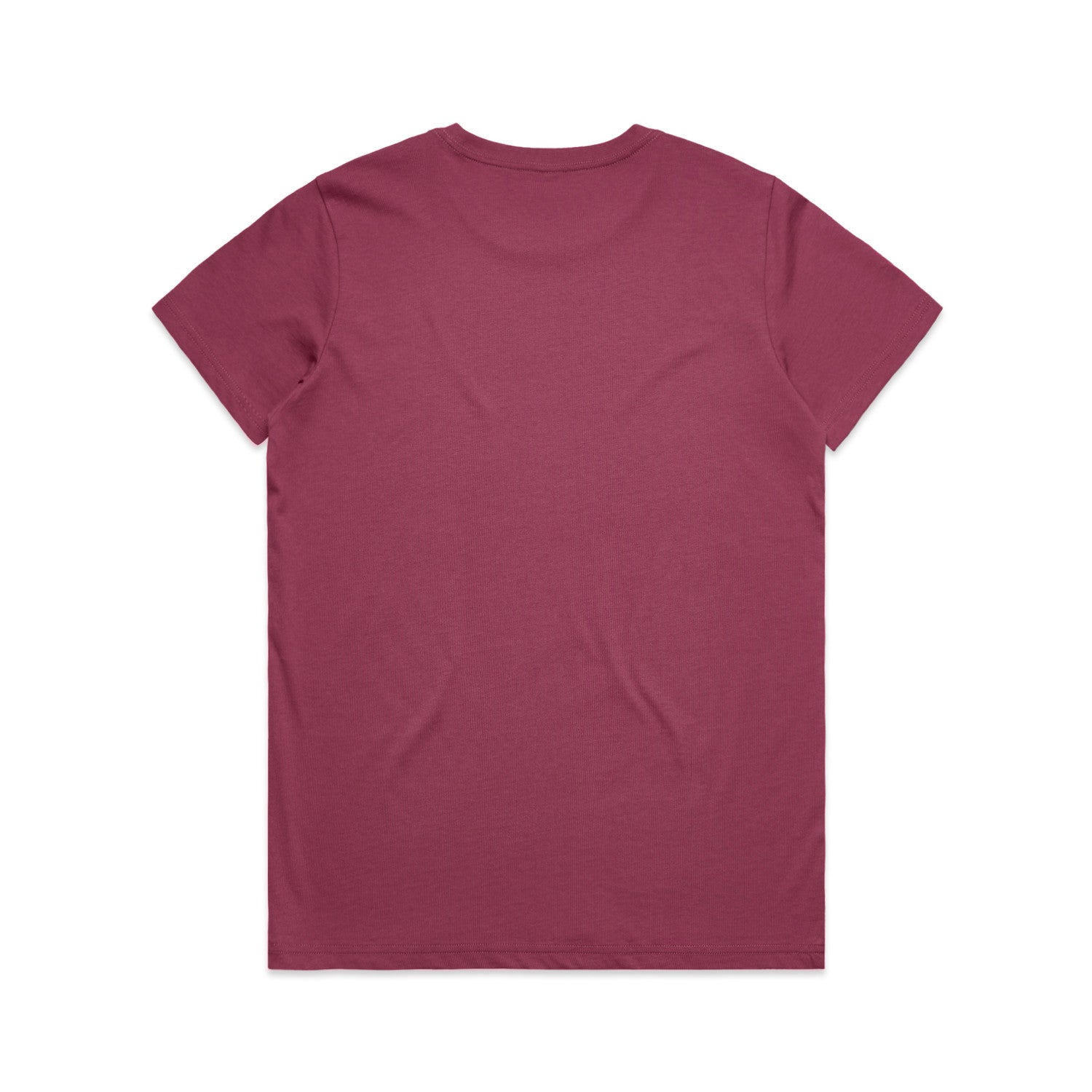 Women's Maple Tee Shirt | Arena Custom Blanks - Arena Prints - Back - Berry - Red
