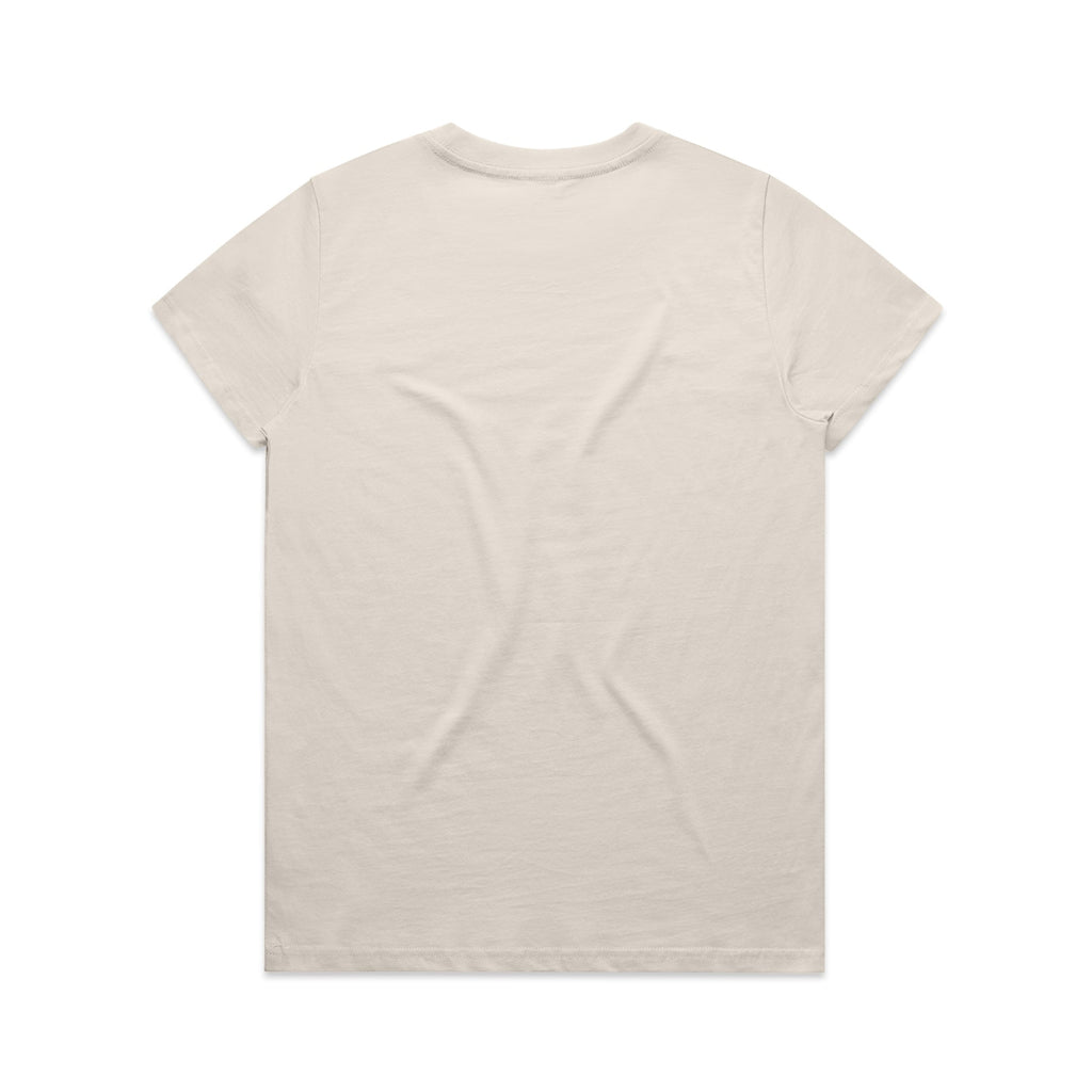Women's Maple Tee Shirt | Arena Custom Blanks - Arena Prints - Back - Bone - Cream