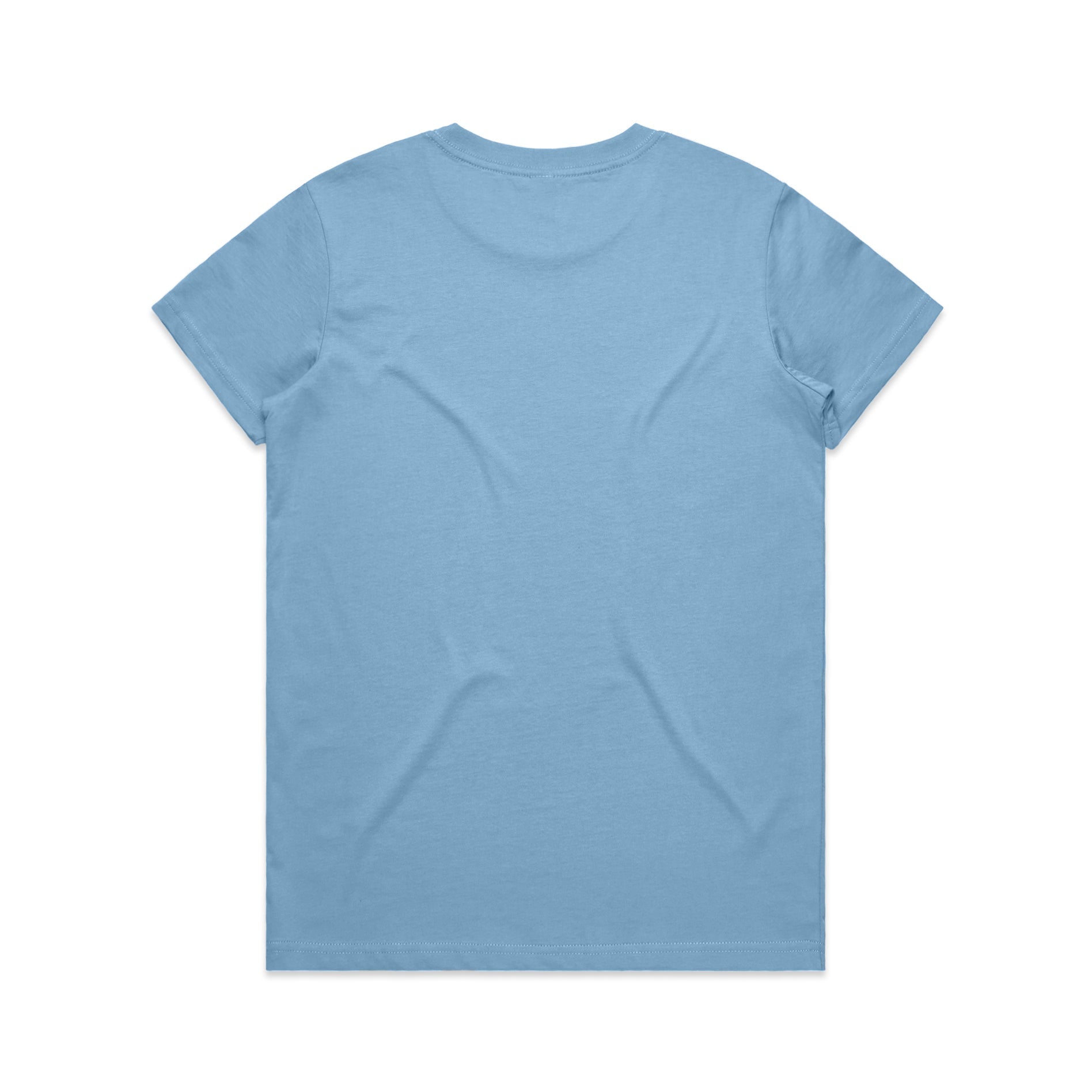 Women's Maple Tee Shirt | Arena Custom Blanks - Arena Prints - Back - Carolina Blue - Blue