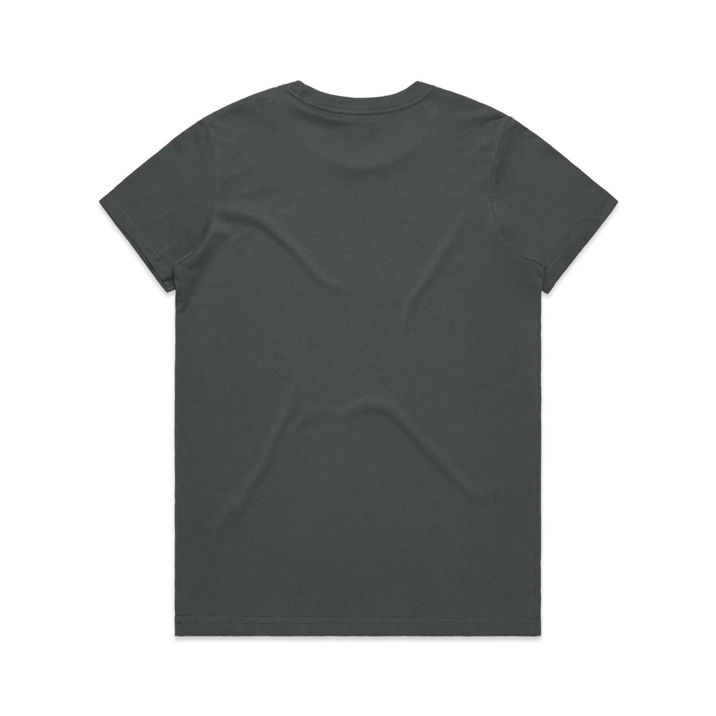 Women's Maple Tee Shirt | Arena Custom Blanks - Arena Prints - Back - Charcoal - Black