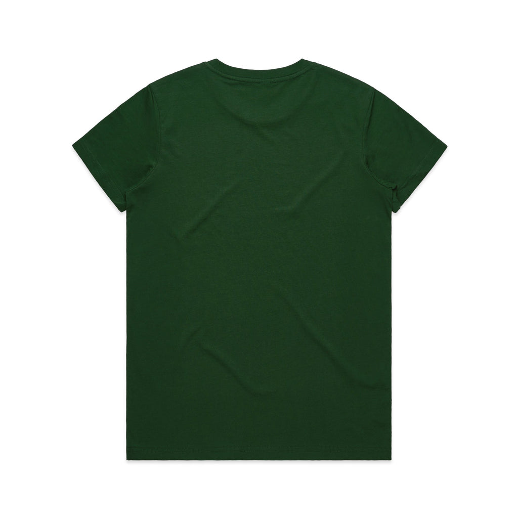 Women's Maple Tee Shirt | Arena Custom Blanks - Arena Prints - Back - Forest Green - Green