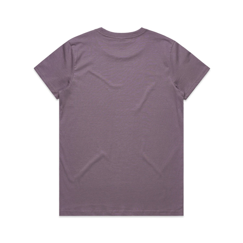 Women's Maple Tee Shirt | Arena Custom Blanks - Arena Prints - Back - Mauve - Purple