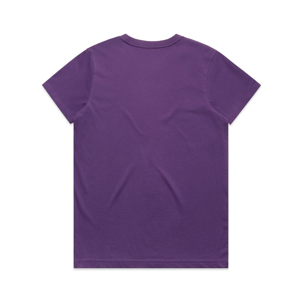 Women's Maple Tee Shirt | Arena Custom Blanks - Arena Prints - Back - Purple 