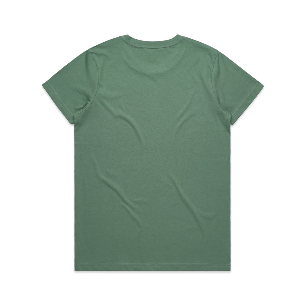 Women's Maple Tee Shirt | Arena Custom Blanks - Arena Prints - Back - Sage - Green