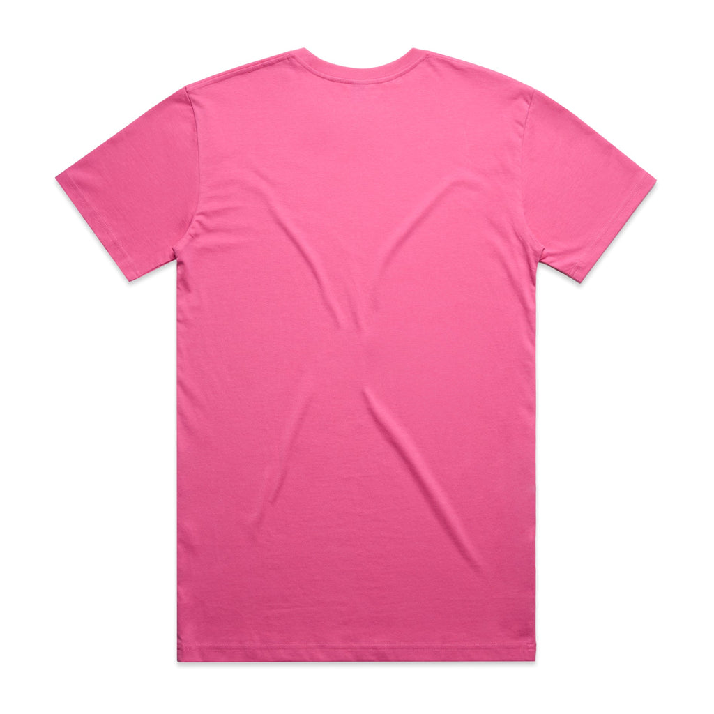 Men's Staple Tee | Arena Custom Blanks - Arena Prints - Back - Charity Pink - Pink