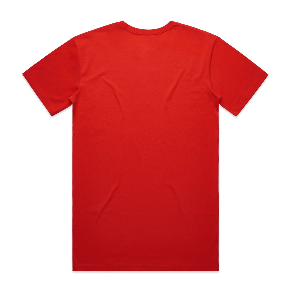 Men's Staple Tee | Arena Custom Blanks - Arena Prints - Back - Fire -  Red