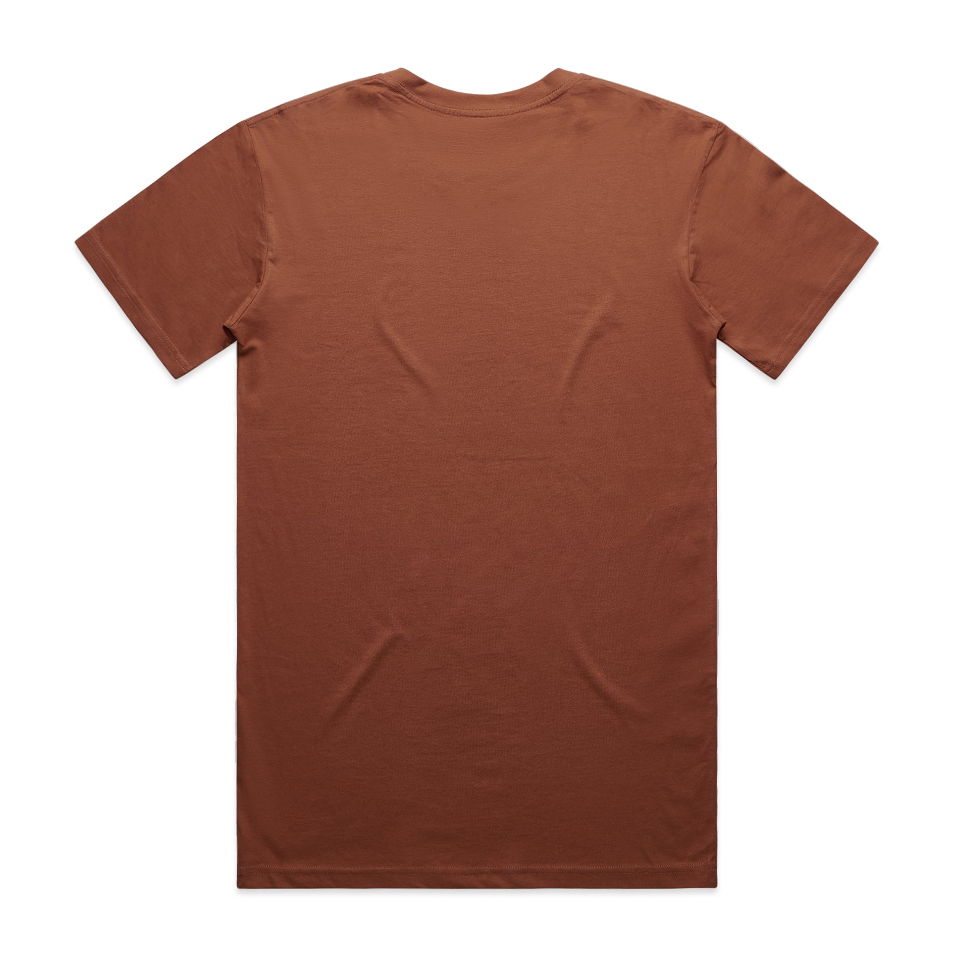 Men's Staple Tee | Arena Custom Blanks - Arena Prints - Back - Clay - Orange