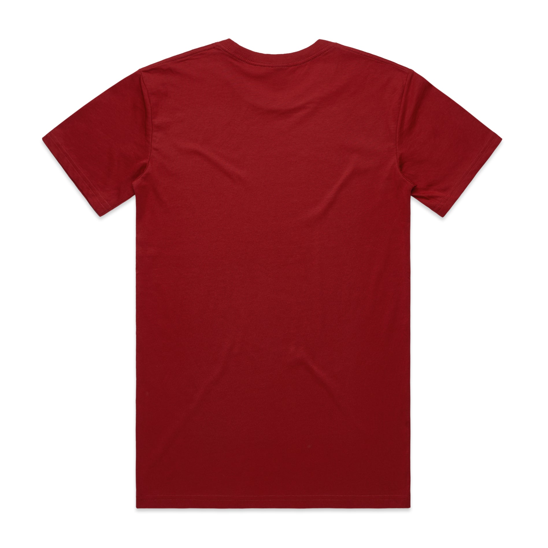 Men's Staple Tee | Arena Custom Blanks - Arena Prints - Back - Cardinal - Red