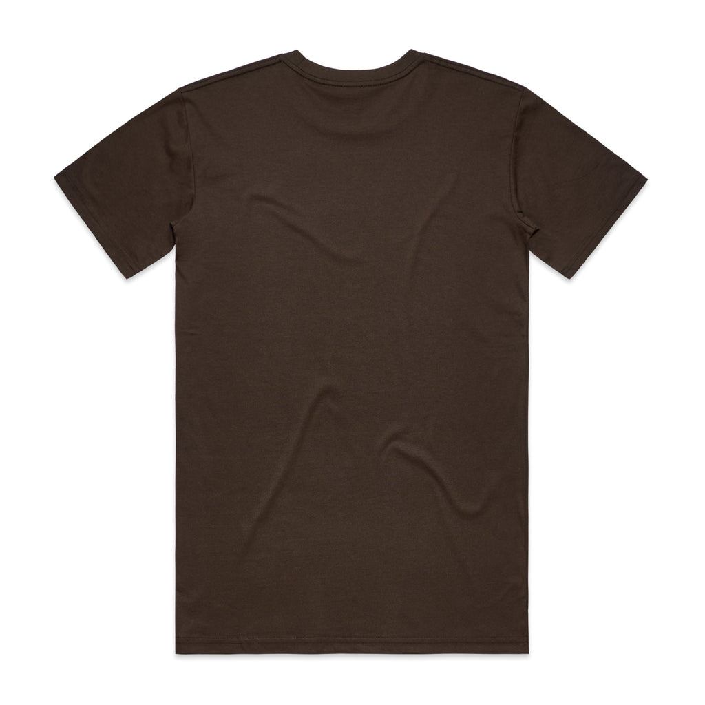 Men's Staple Tee | Arena Custom Blanks - Arena Prints - Back - Dark Chocolate - Brown 