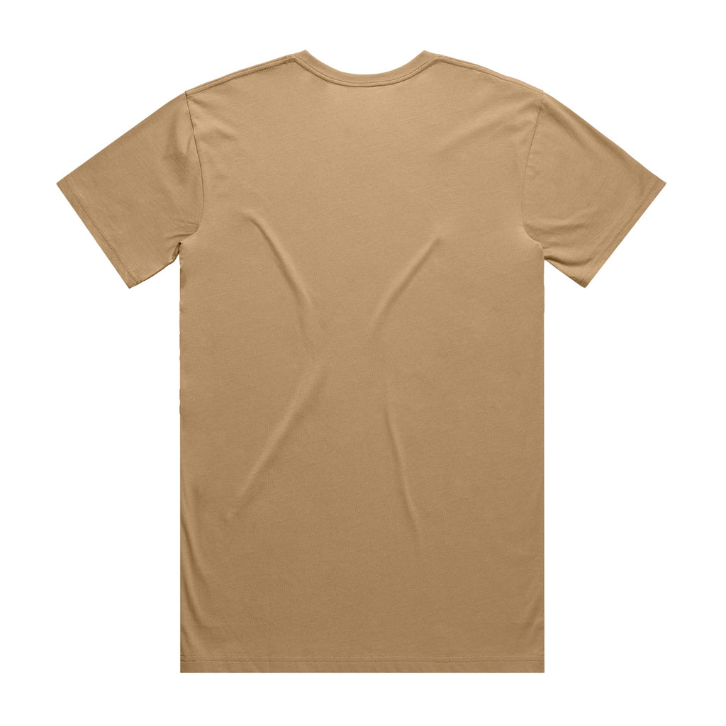 Men's Staple Tee | Arena Custom Blanks - Arena Prints - Back - Khaki - Tan 